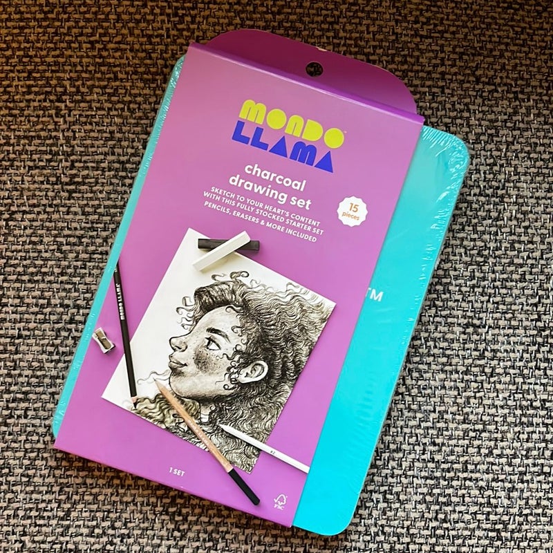 Charcoal Drawing Set by Mondo Llama , Hardcover