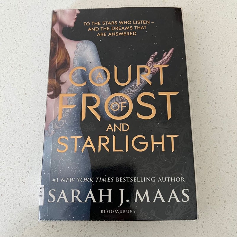 A Court of Frost and Starlight Paperback Sarah J. Maas - UK - 1/1 - Ex Library