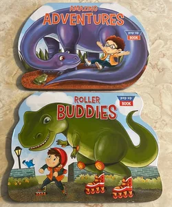 Bundle of 2 dinosaur pop-up books 