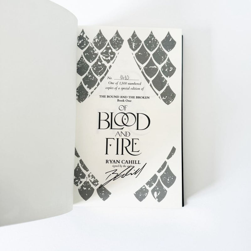 Of Blood and Fire (The Broken Binding Press - SIGNED and NUMBERED)