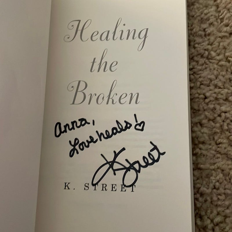 Healing the Broken (original cover signed by the author)