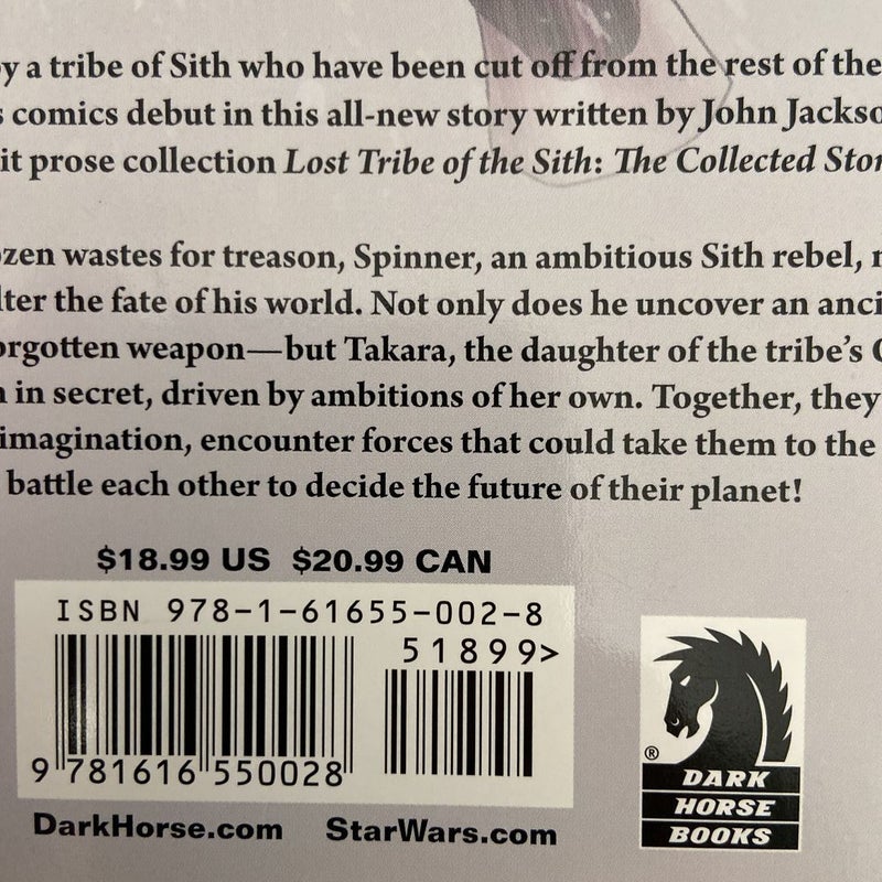 Star Wars Lost Tribe of the Sith: Spiral (First Edition First Printing)