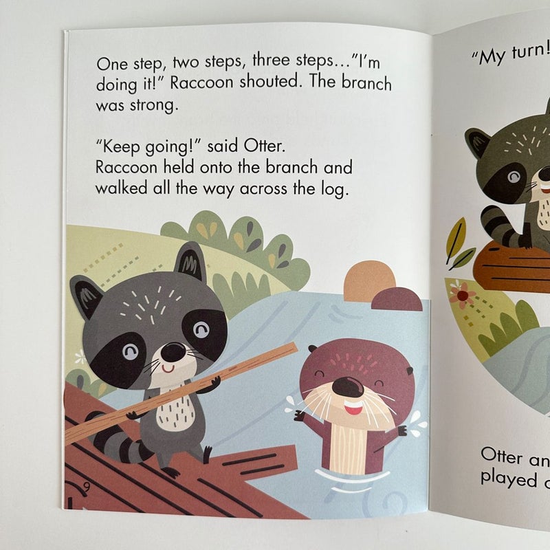 Raccoon Finds His Balance, Early Reading