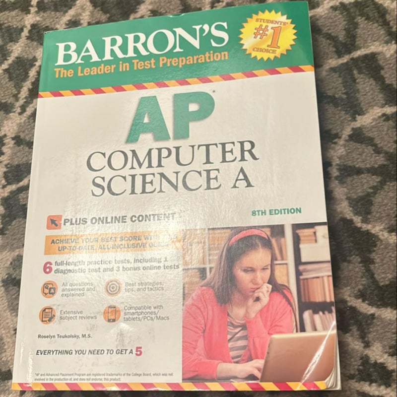 Barron's AP Computer Science a with Online Tests