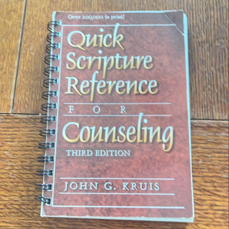 Quick Scripture Reference for Counseling