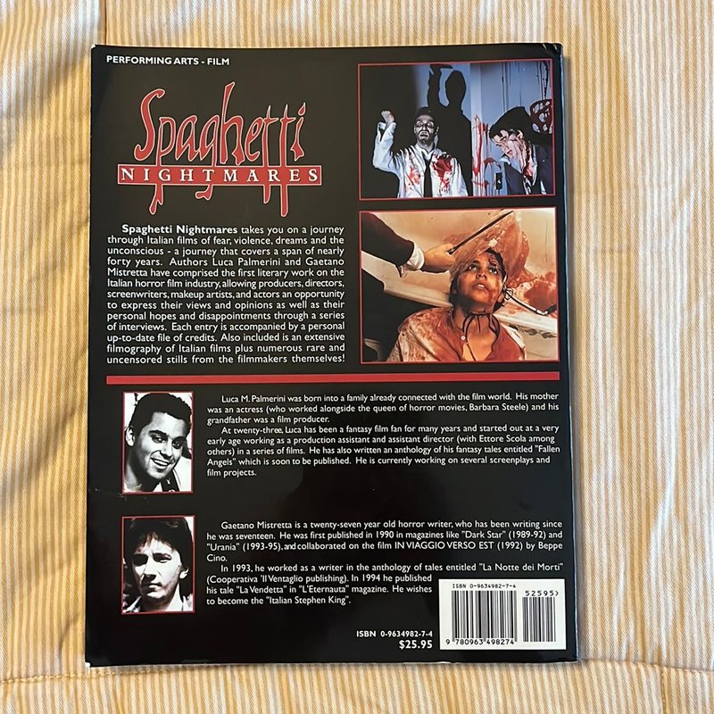 Spaghetti Nightmares by Luca Palmerini; Gaetano Mistretta, Paperback ...