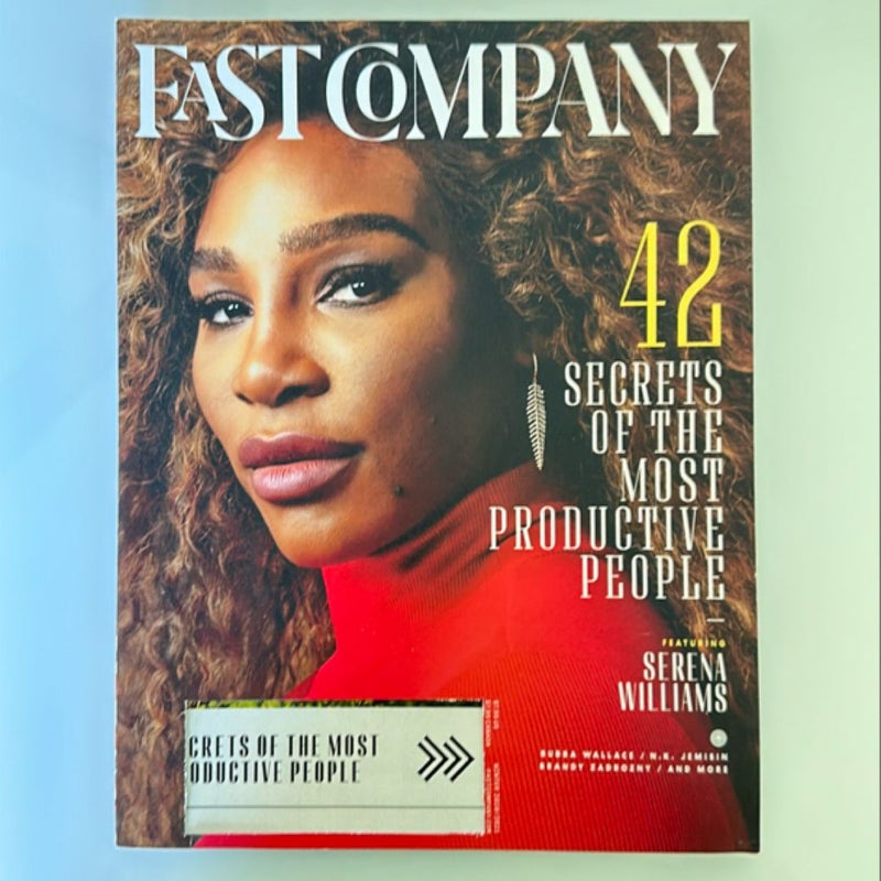 Fast Company Magazine Winter 2020/2021, Secrets of the Most Productive People, Serena Williams, Daniel Dae Kim, Bubba Wallace, Smart Farming, etc.