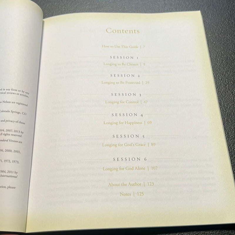 The Longing in Me Study Guide