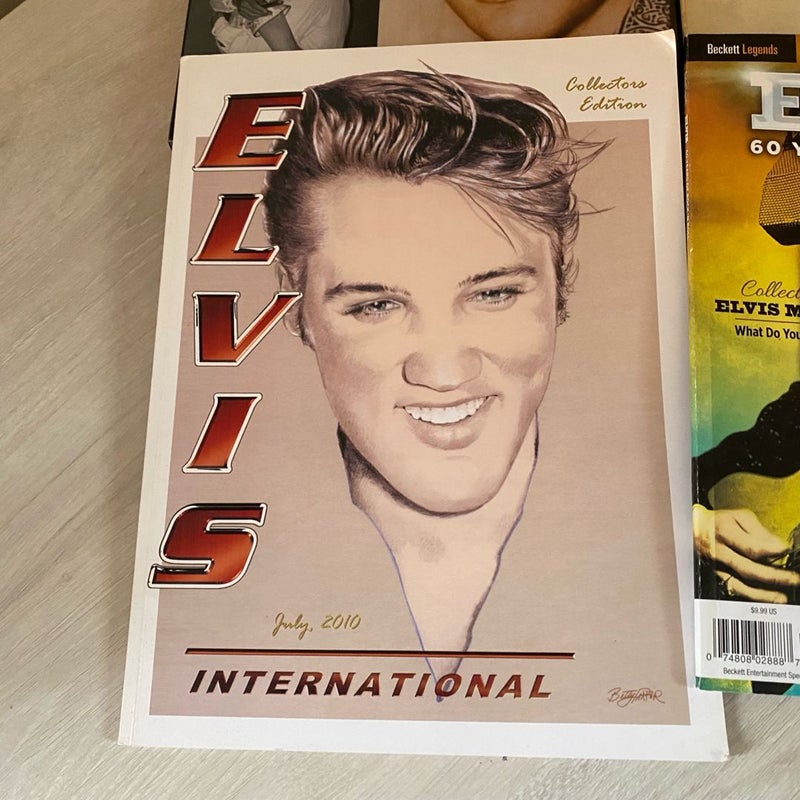 Lot of Four (4) Elvis Presley Books & Magazines - Limited Edition 