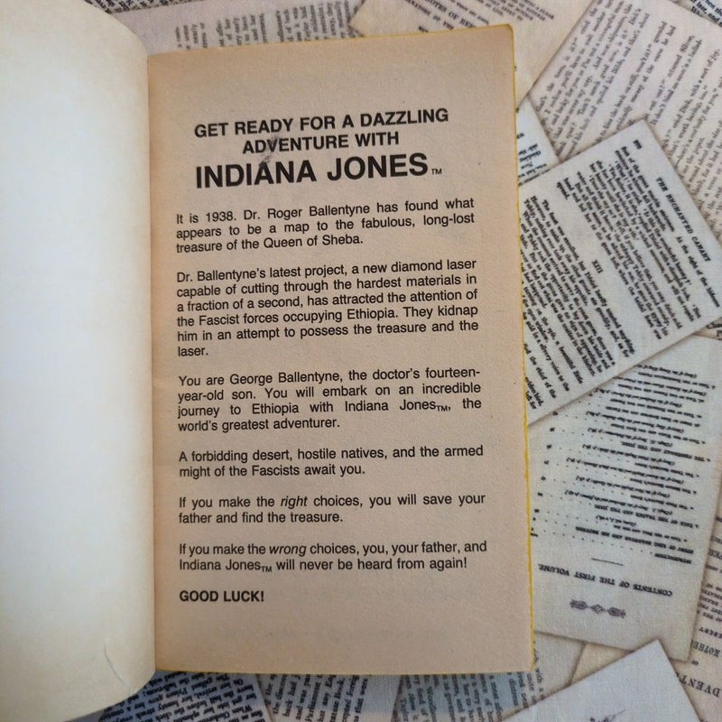 Find Your Fate #2: Indiana Jones and the Lost Treasure of Sheba (First Edition)