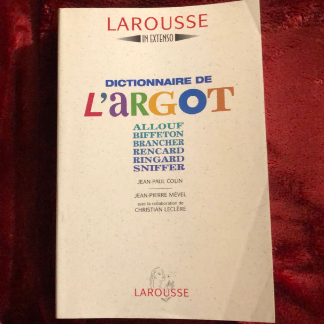 Dictionnaire de l'Argot