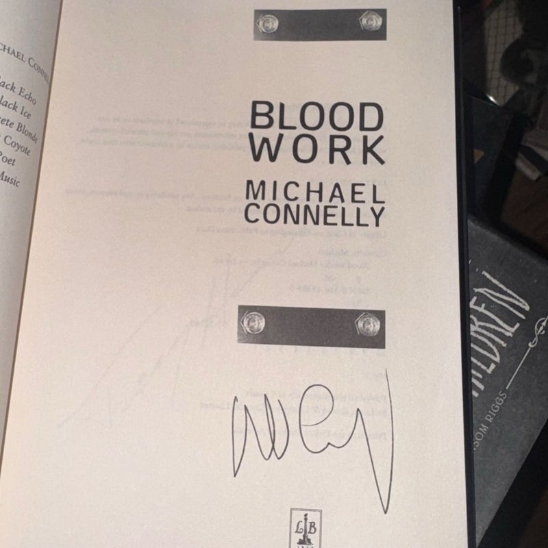 Blood Work SIGNED 