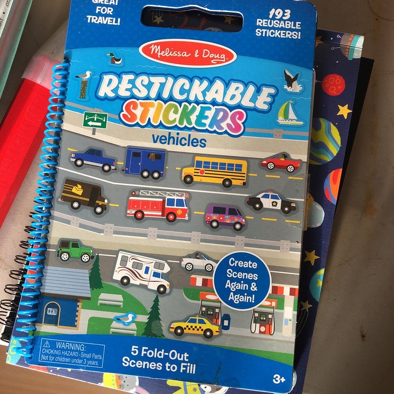reusable sticker book