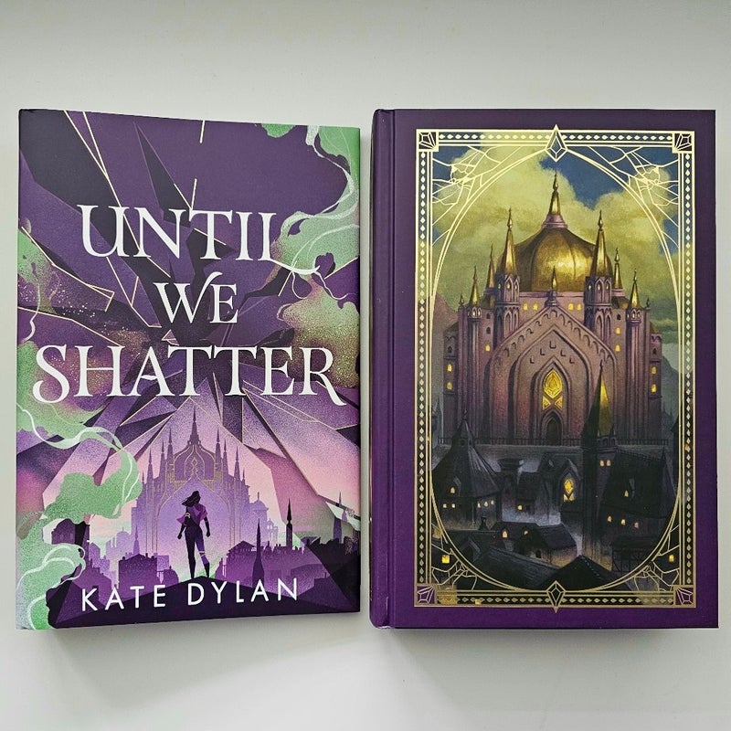 Until We Shatter SIGNED by Kate Dylan Illumicrate Limited edition Endpaper & Edge Art NEW