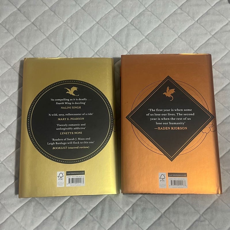 Fourth Wing and Iron Flame Waterstones Edition
