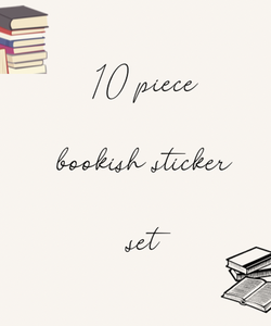 10 piece bookish stickers set
