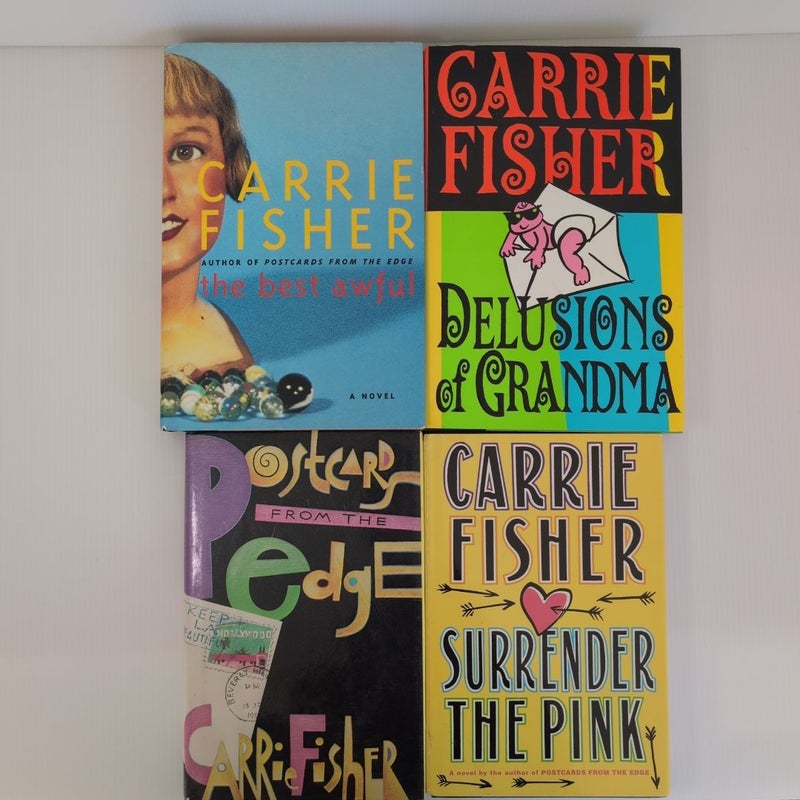 *Carrie Fisher Bundle* The Best Awful, Delusions of Grandma, Postcards from the Edge, Surrender the Pink