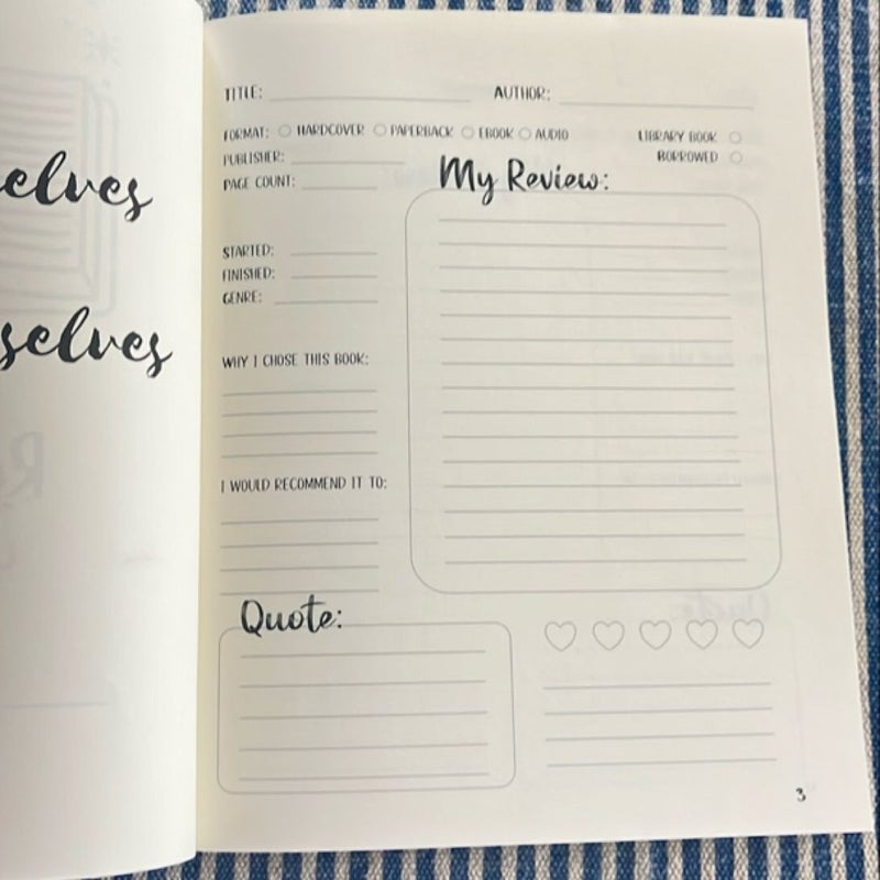 Reading Journal Diary for Book Lovers