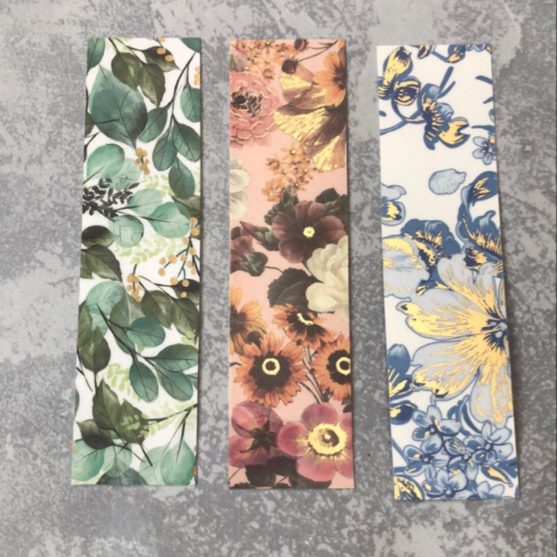 Handmade Bookmarks Set of 3