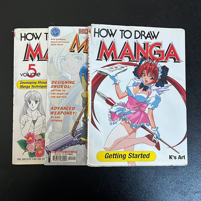 How To Draw Manga Set of 3 