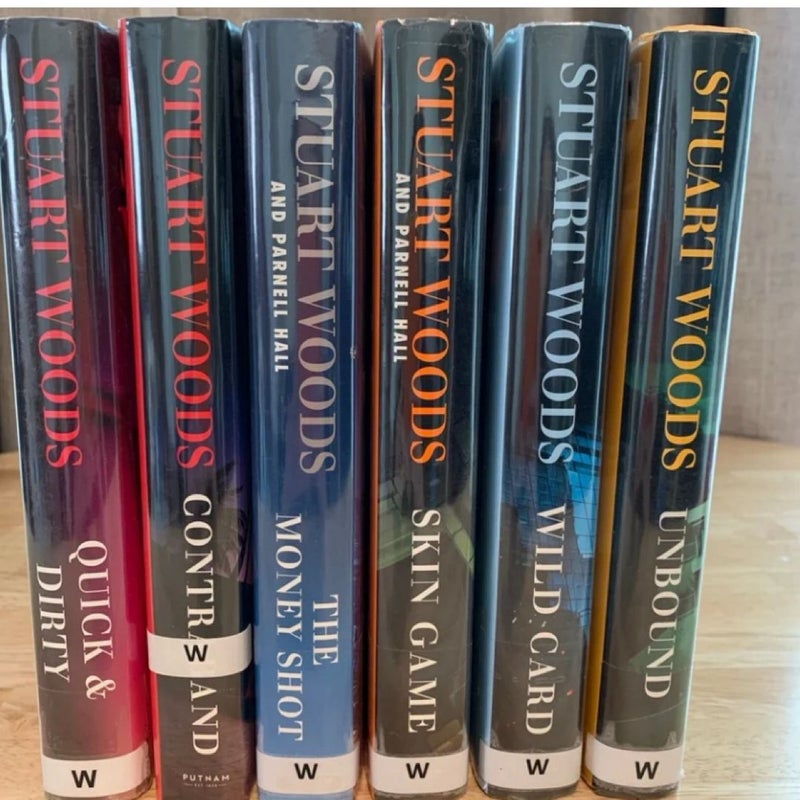 Stuart Woods- Book Lot 6 Mystery Hardcovers