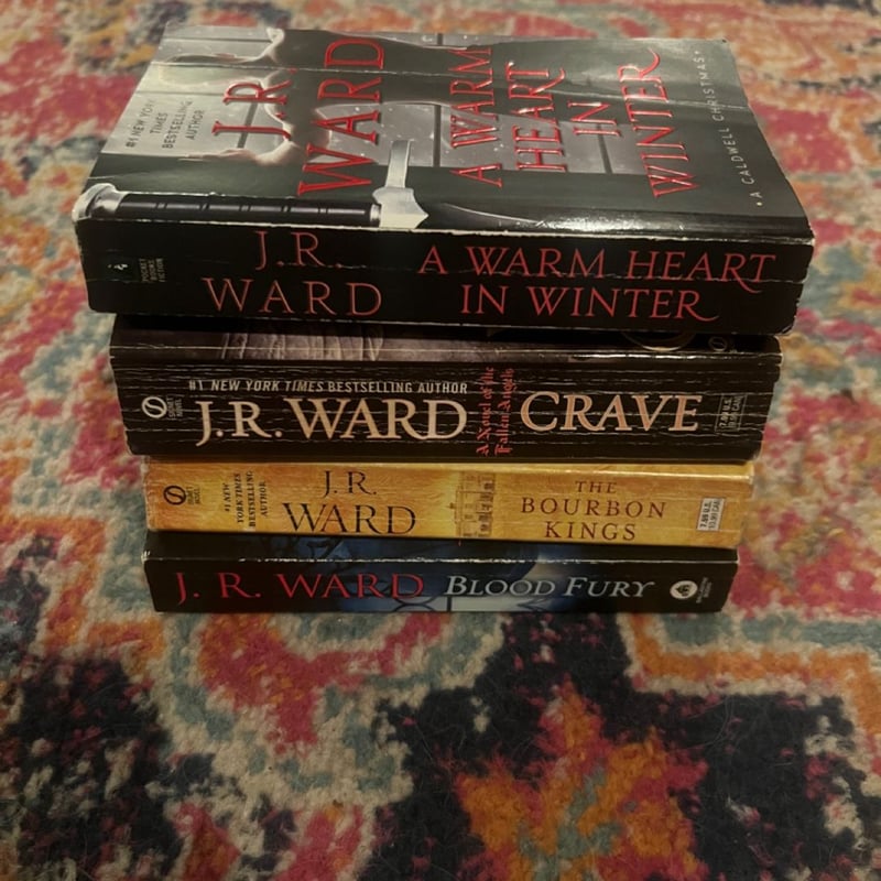 Lot of 4 J. R. Ward Various PB Paperback Books Romance Novels by JR ...