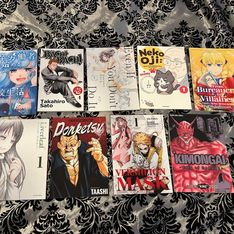 Manga Samplers Lot Of 9 NYCC Con Exclusives Graphic Novel Comic Bundle Set rare