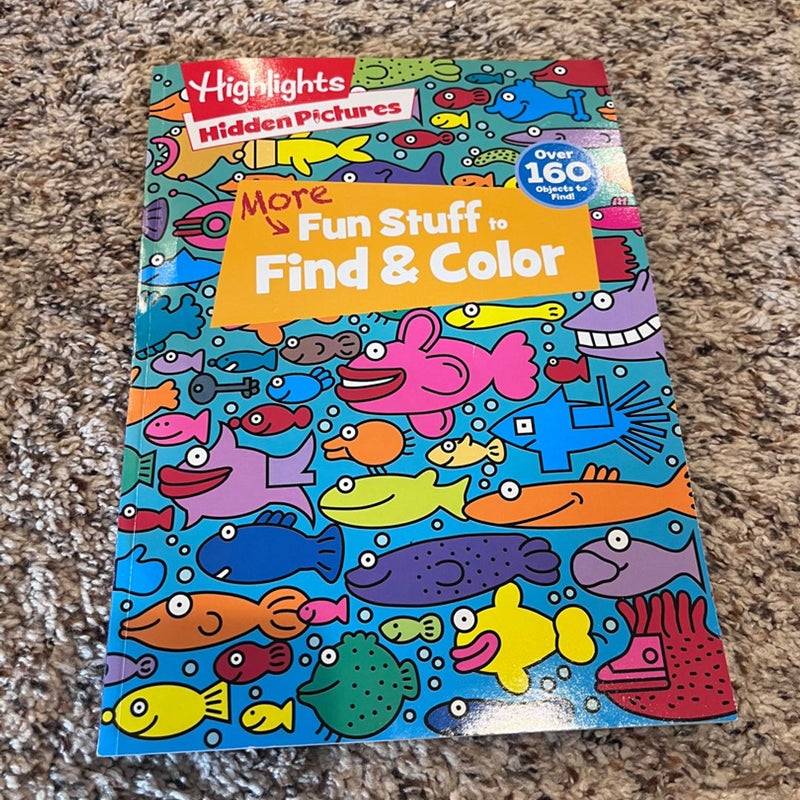 Highlights For Children Hidden Pictures Book More Fun Stuff To Find & Color NEW