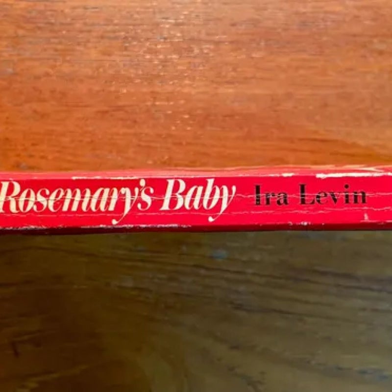 Rosemary's Baby by Ira Levin 1968 Movie Tie In Edition Vintage Paperback Horror Classic 