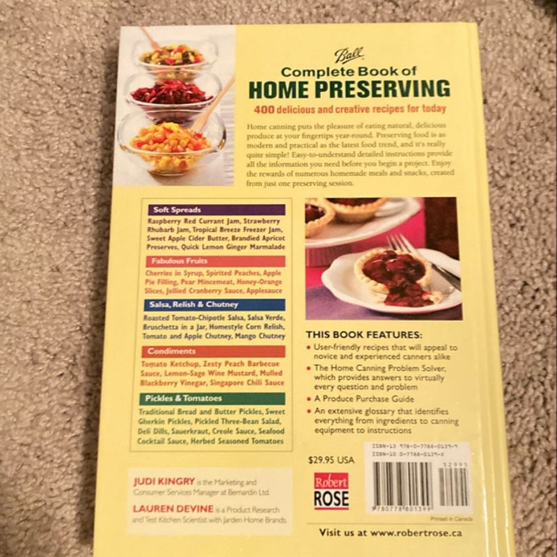 Ball Complete Book of Home Preserving