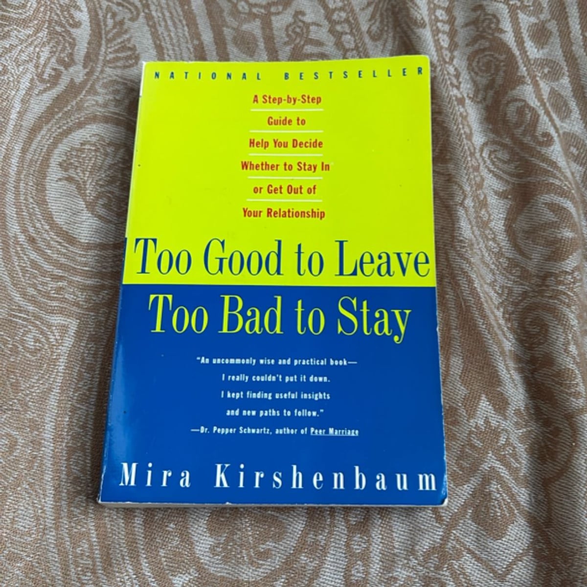 Too Good to Leave, Too Bad to Stay by Mira Kirshenbaum
