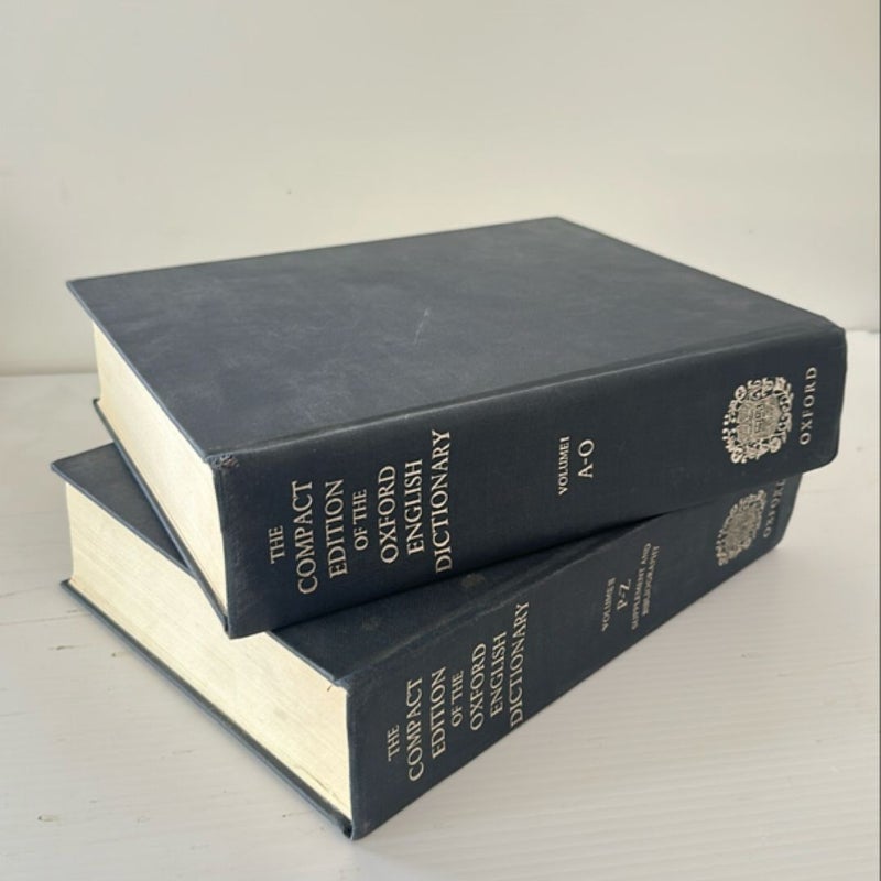 The Compact Edition of the Oxford English Dictionary