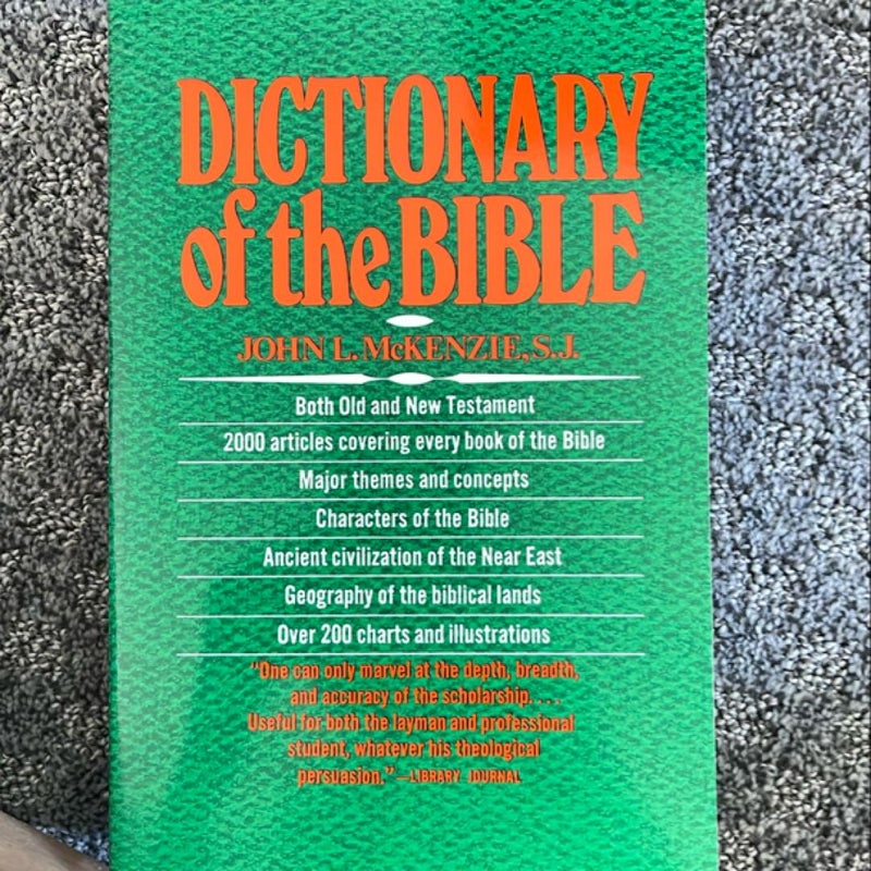 Dictionary of the Bible, both old and New Testament