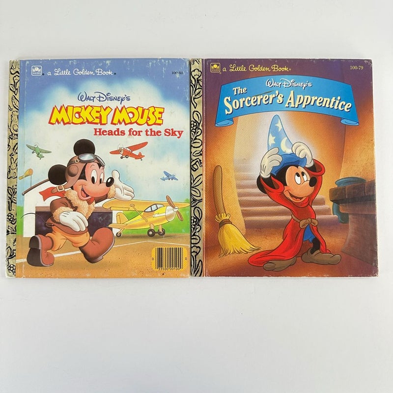 Mickey/Minnie Little Golden Books-Lot of 9
