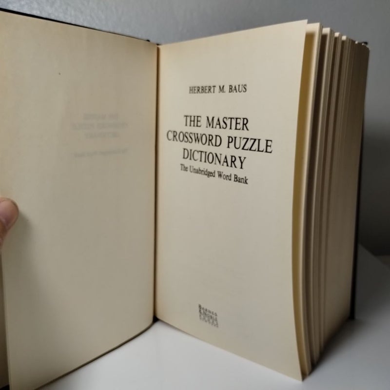 The Master Crossword Puzzle Dictionary