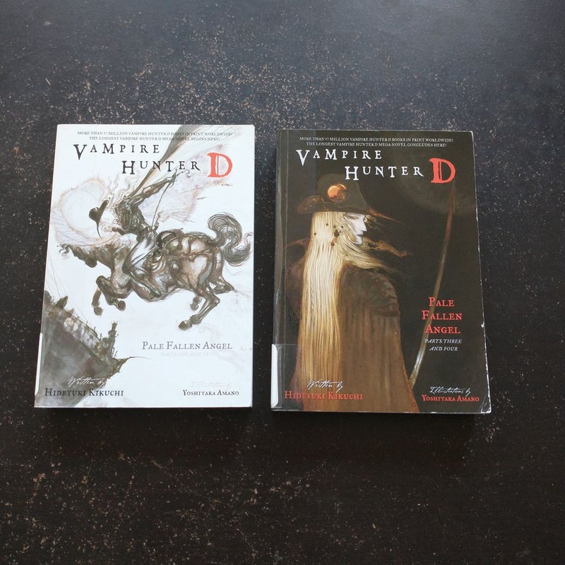 Vampire Hunter D Vol's 11 & 12: Pale Fallen Angel Parts 1, 2, 3, & 4 Bundle