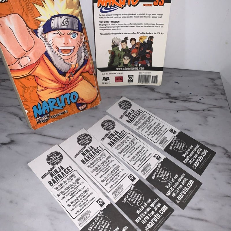 Naruto (3-in-1 Edition),Vol. 7: Includes vols. 19, 20 & 21,Volume 33 And 4 Cards