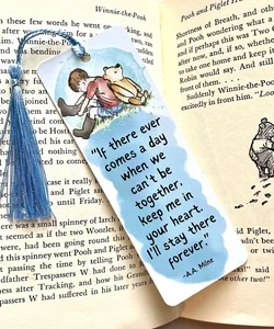 Winnie-the-Pooh Metal Bookmark - Keep Me in Your Heart - Bookish Gift