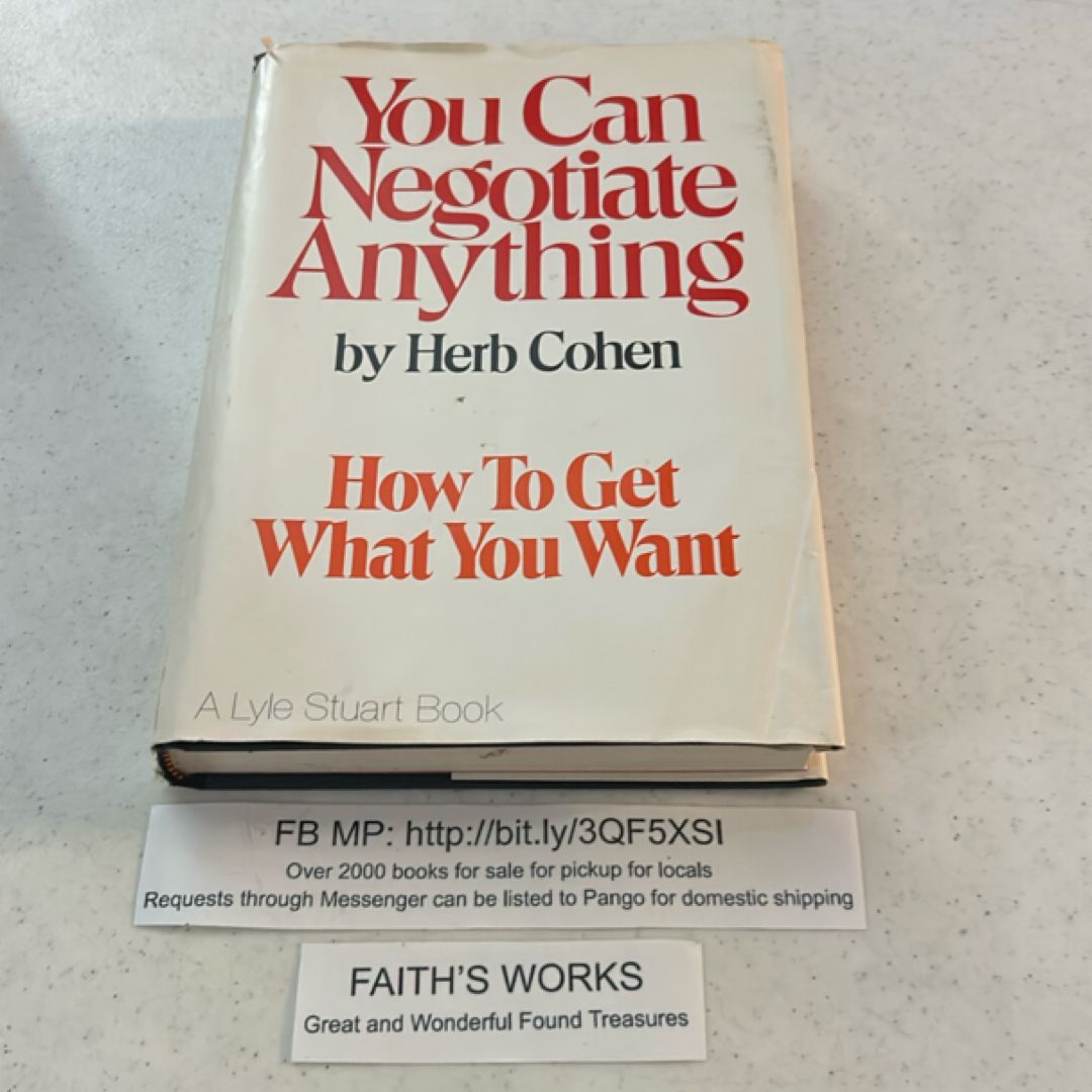 You Can Negotiate Anything