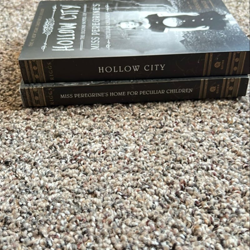 Miss Peregrine's Home for Peculiar Children and Hollow City BOOK LOT