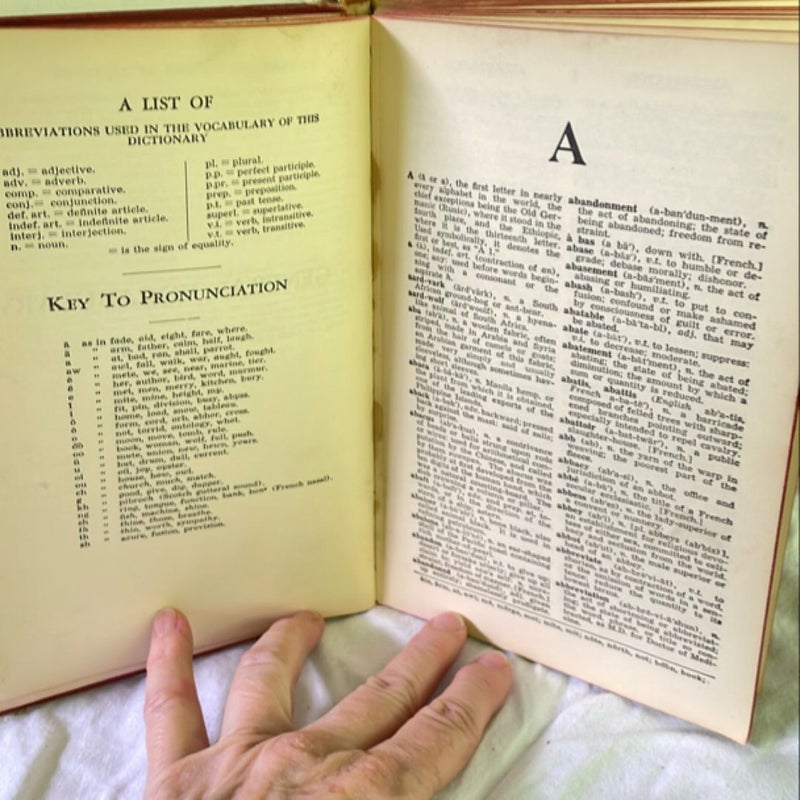 National Dictionary - Self-Pronouncing - 1942 Edition