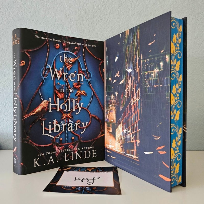 Signed - The Wren in the Holly Library - First Edition (Deluxe Limited Edition)