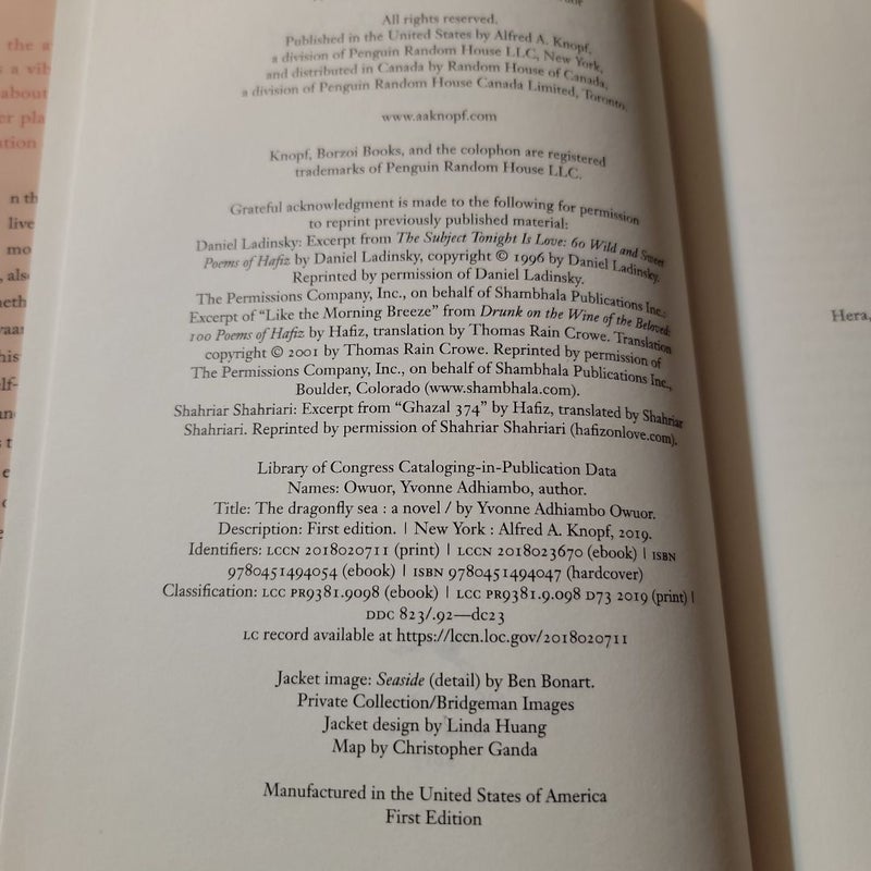 The Dragonfly Sea (2019 First Edition)