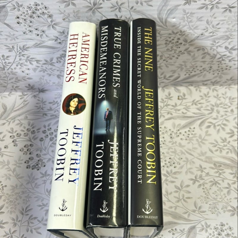 Jeffrey Toobin 3 Hardcover Bundle