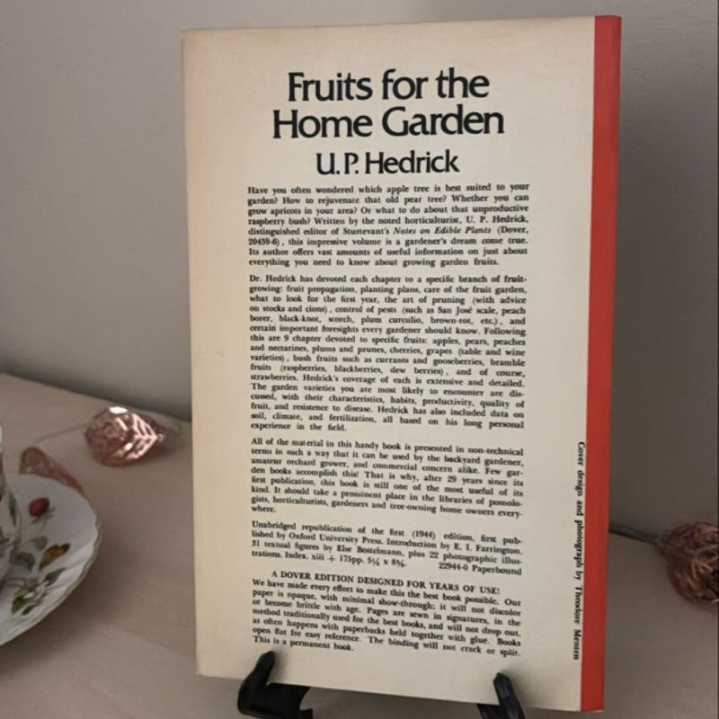 Fruits for the Home Garden