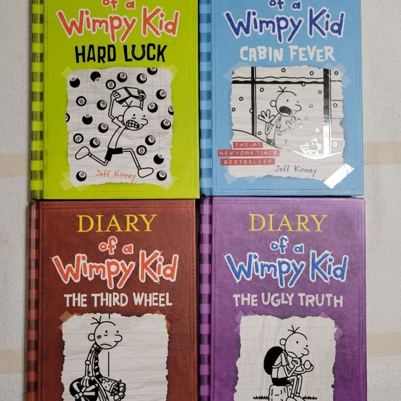 Diary Of A Wimpy Kid by Jeff Kinney Books Lot Of 8 Complete # 1-8 Hardcover