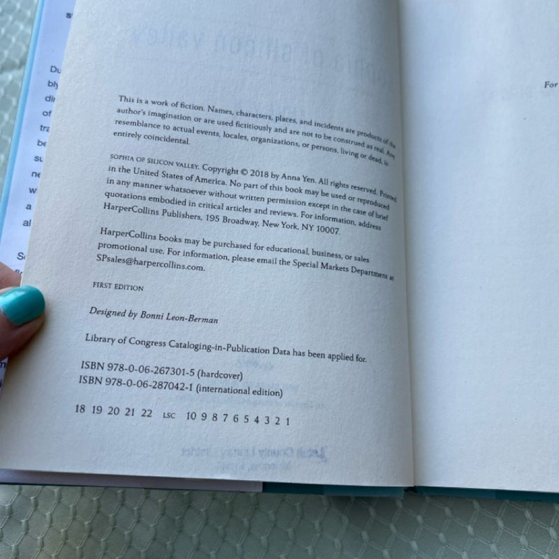 Sophia of Silicon Valley (FIRST EDITION)