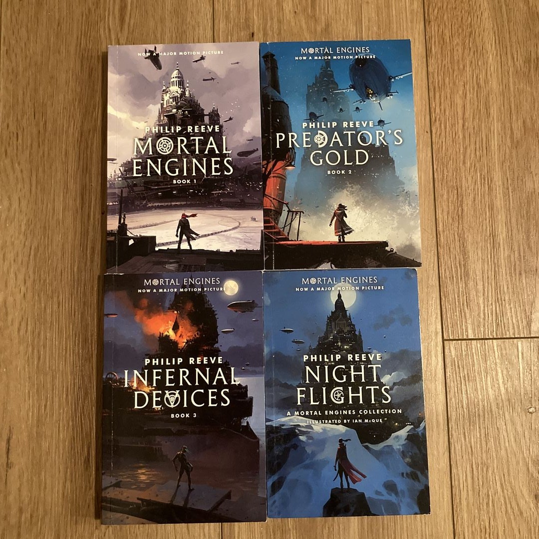 Mortal Engines Series #1-3 +Bonus by Philip Reeve, Paperback