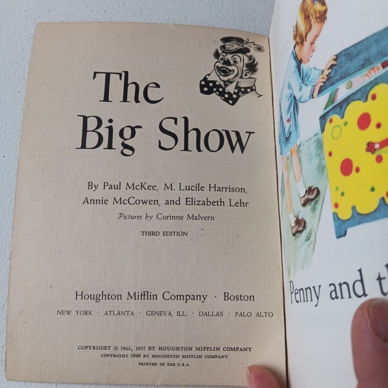 The Big Show - 1963 Houghton Mifflin Company ~ Reading for Meaning