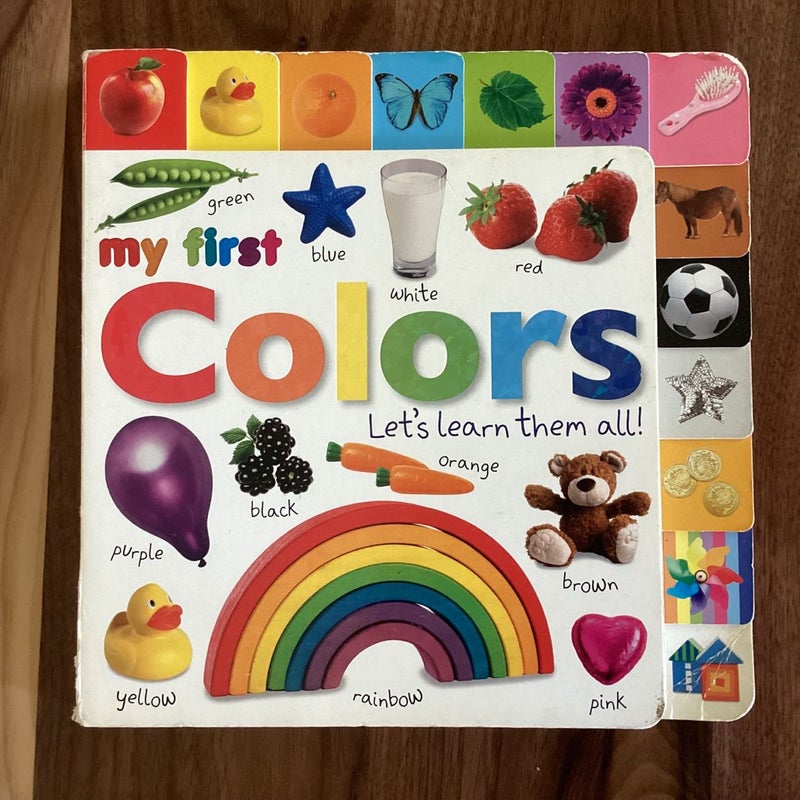 Tabbed Board Books: My First Colors